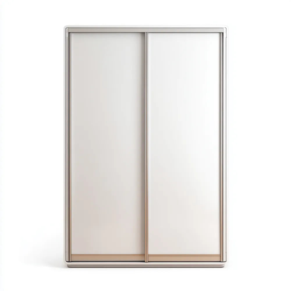 Modern Style Wardrobe Sliding Doors – 120x60x200 cm – White Finish